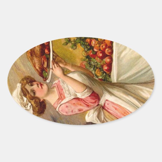 Senhora do comensal da acção de graças da etiqueta (Frente)