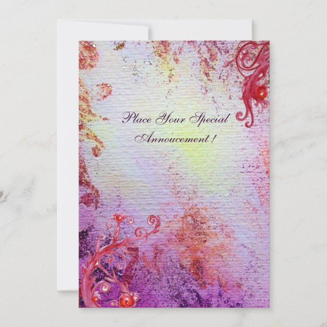 SENHORA DO LAGO, azul rosa brilhante vibrante (Frente)