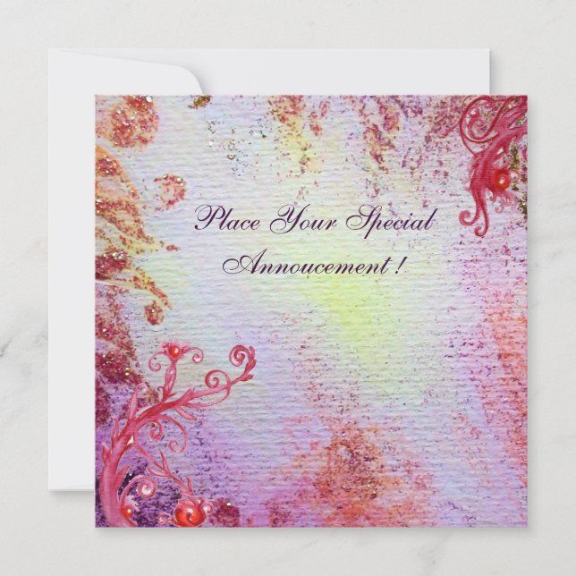 SENHORA DO LAGO, azul rosa vibrante brilhante (Frente)