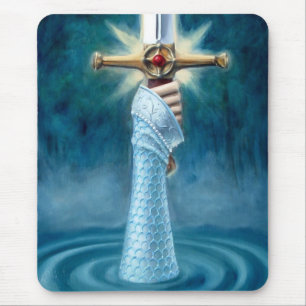 Senhora do lago Mousepad - vertical