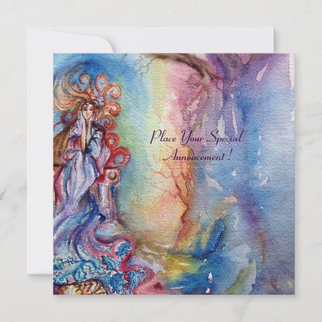 SENHORA DO LAGO vibrante azul brilhante rosa roxo  (Frente)