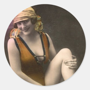 senhora etiqueta do vintage