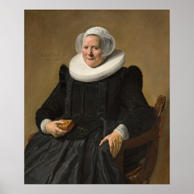 Senhora Idosa - Frans Hals Fine Art Poster (Frente)