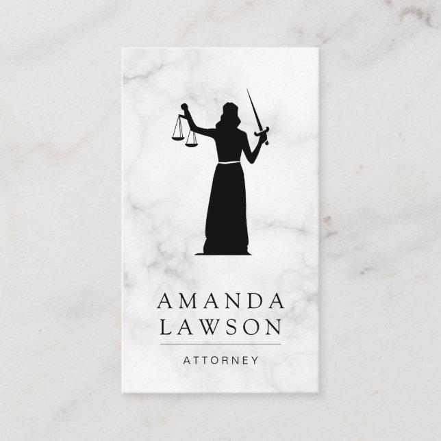 Senhora | Justiça | Cartão de Nomeação do Advogado (Frente)