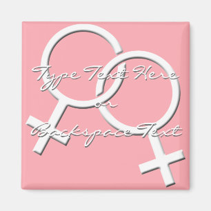 Senhora lésbica Amor Ímã das imãs de geladeira