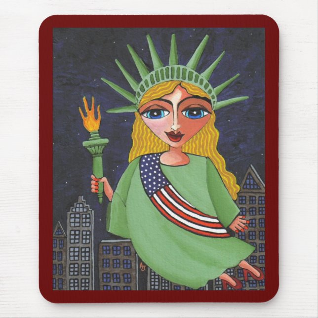 Senhora Liberdade do vôo - mousepad #2 (Frente)