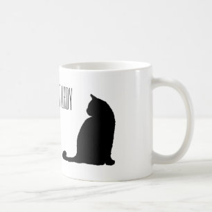 Senhora louca clássica Caneca do gato