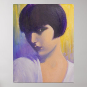 SENHORA MISTERIOSA POSTER DO ART DECO