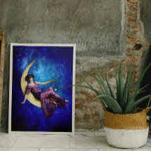 Senhora na Poster da Lua
