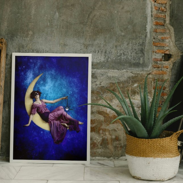 Senhora na Poster da Lua (Criador carregado)