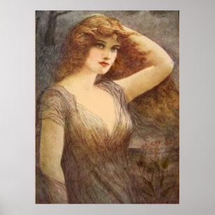 Senhora Poster do vintage