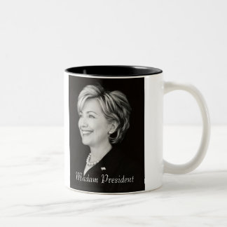 Senhora presidente caneca de Hillary