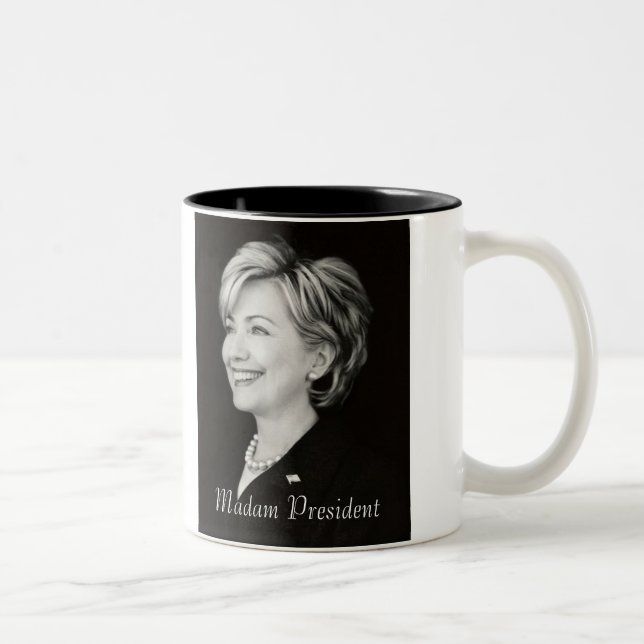 Senhora presidente caneca de Hillary (Direita)