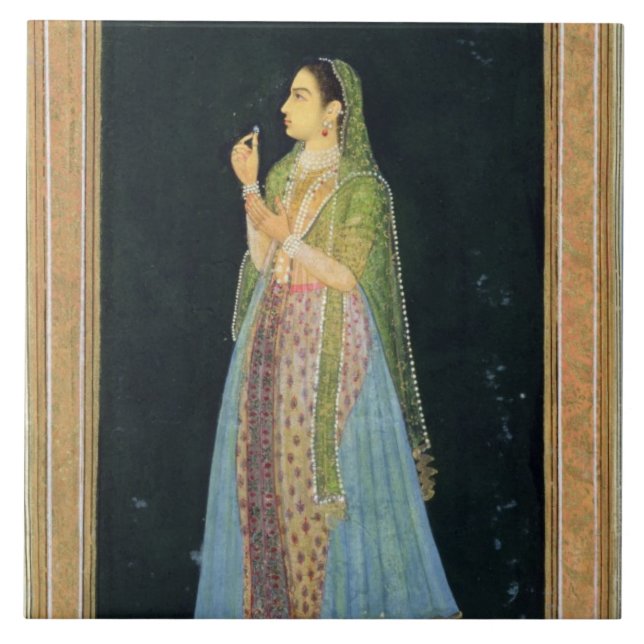 Senhora que guardara uma flor, do álbum pequeno de (Frente)