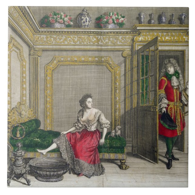 Senhora que undressing para o banho, c.1688-90 (Frente)