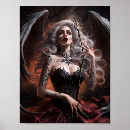 Senhora Sexy Vampire Bruxa Poster Art
