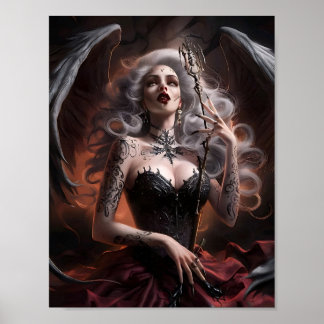 Senhora Sexy Vampire Bruxa Poster Art