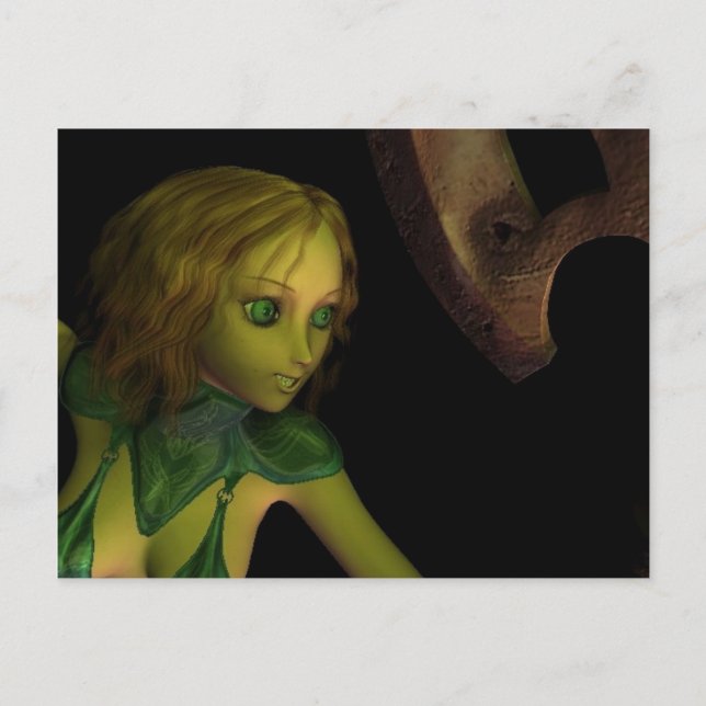 Senhora sob o Cartão de Posto Ax (Frente)