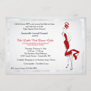 Senhora Vermelho Convite