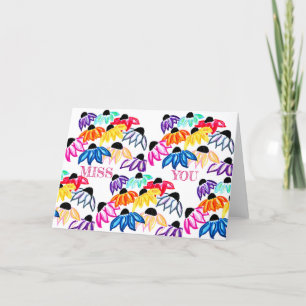 SENHORA VOCÊ NO Cartão de Nota Echinacea<Blank Ins