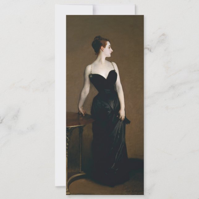 Senhora X Convite de John Singer Sargent (Frente)