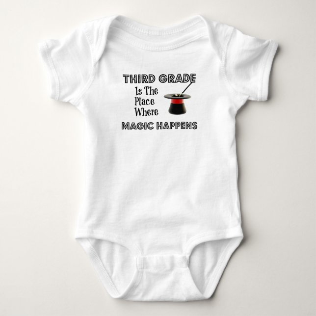 Senhoras 3/4 de camisa ThirdGradeMagic da Capa (Frente)