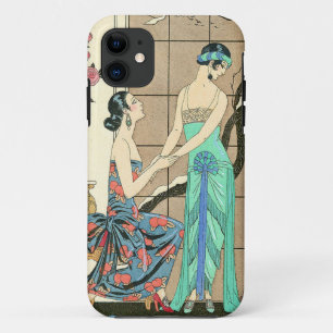 Senhoras do art deco pelas capas de iphone da