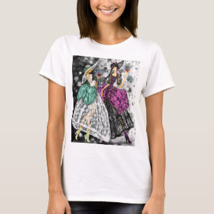 Senhoras Em Lace Vestir Camiseta Moderna