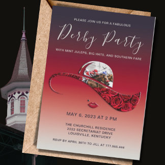Senhoras Hat Derby Convite de festas