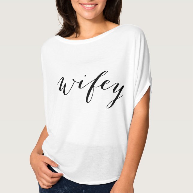 Senhoras Wifey camisa para noiva ser (Frente)