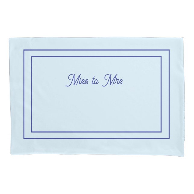 Senhorita à Sra. Pavimentação azul-clara (Frente)