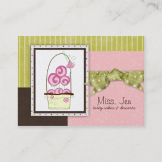 Senhorita. Cartões de visitas Jen Candy Chubby
