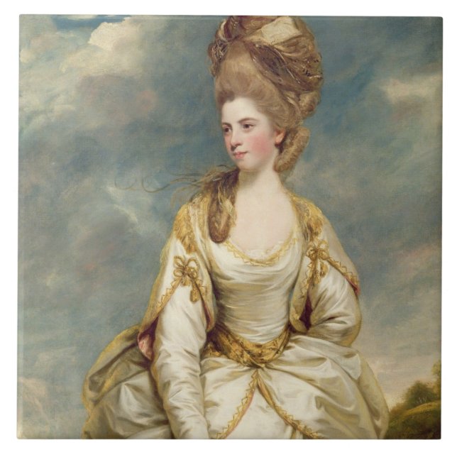 Senhorita Sarah Campbell, 1777-78 (óleo em canvas) (Frente)