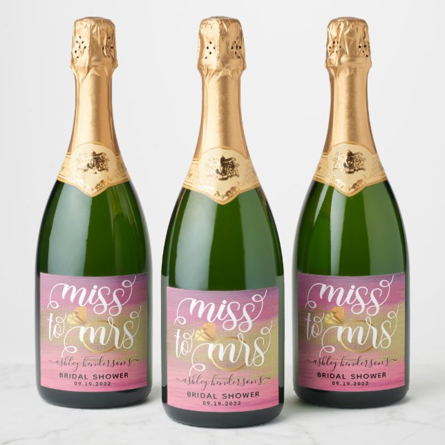 Senhorita, Sra. Rosa E Chá de panela Dourado (Garrafas)