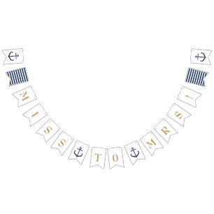 Senhorita temático náutica à Sra. - bandeira