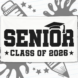 Senior Class of 2026 Bold Graduation Typography