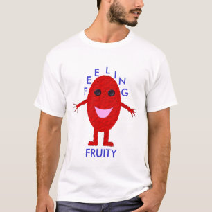Sensação De Frutado Sente-Se Camisa De Uva Vermelh
