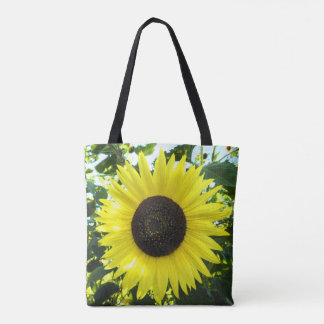 Sensação De Girassol Impresso Tote Bag