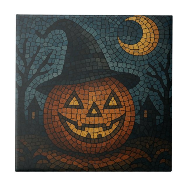 Sensational Mosaic Pumpkin Halloween (Frente)