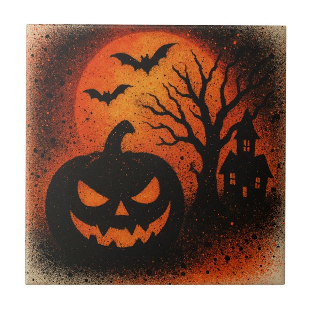 Sensational Spray Art Pumpkin Halloween (Frente)