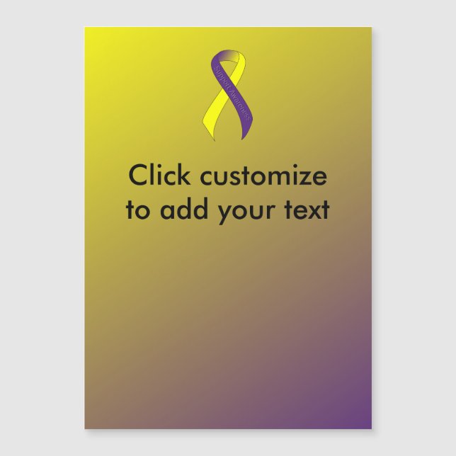 Sensibilização do suporte a fita púrpura e amarela (Frente)