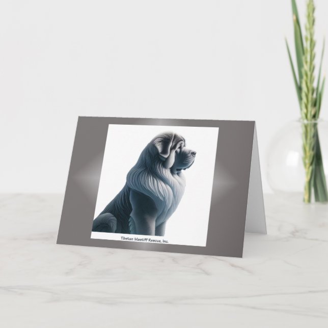 Sentado Cartões de agradecimentos TM (Frente)