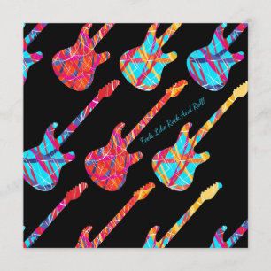 Sente como o rock and roll! - Convite de festas