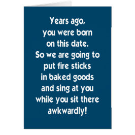 Sente-se lá inàbil quando nós cantarmos o cartão