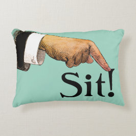 Sente-se na almofada de sotaque do Bossy