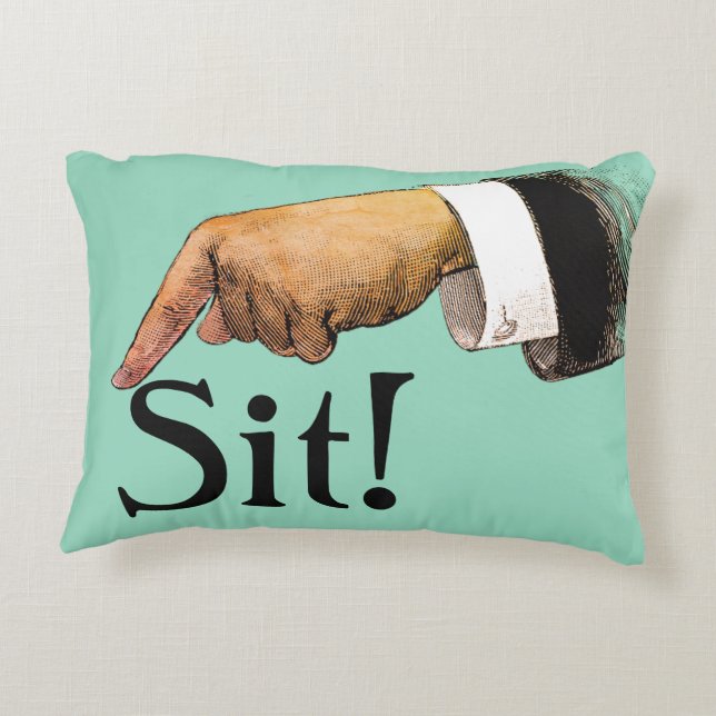 Sente-se na almofada de sotaque do Bossy (Verso)