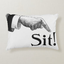 Sente-se na almofada de sotaque do Bossy