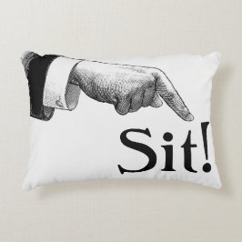 Sente-se na almofada de sotaque do Bossy