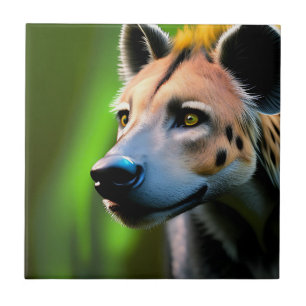 Sentenciou A Hyena A Olhar Para A Sua Presa,