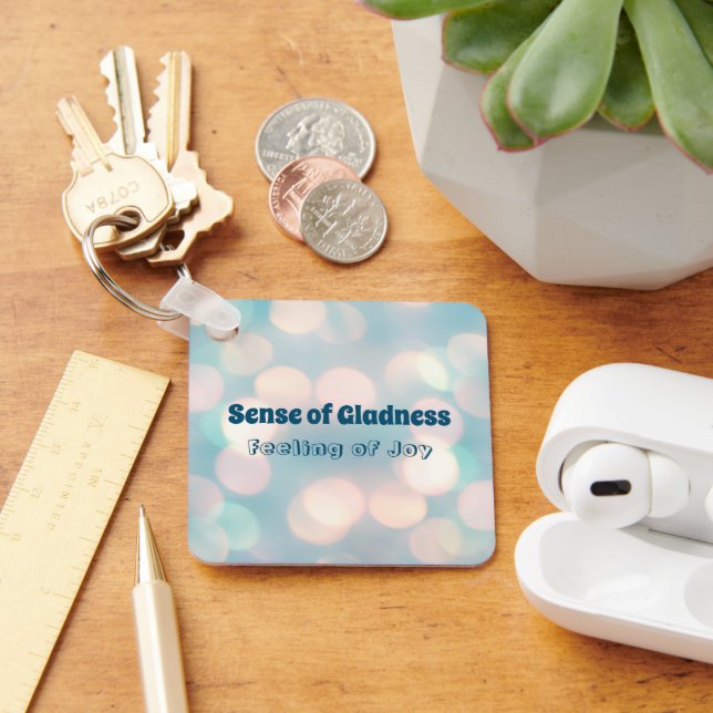 Sentido de alegria, sentimento de alegria Chaveiro (Mesa)